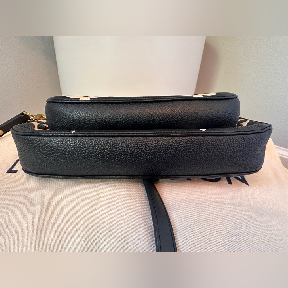 EUC🖤Louis Vuitton Multi Pochette Accessories Bicolor Monogram Empreinte Leather - Picture 12 of 16